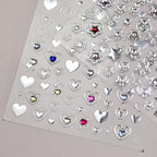 Star Nail Art Stickers Silver Star 5D Embossed Nail Decals - Image 9