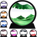 rysnwsu 3D Dynamic Sand Art Liquid Motion, Moving Sand Art Picture Round Glass by rysnwsu