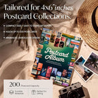 Postcard Album Book for Collecting, Sleeves Included, Post Card Album Holder - Image 2