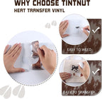 Tintnut Cowhide Heat Transfer Vinyl, 10 Sheets 12x10in Iron on Vinyl | Animal - Image 3