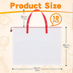 Reginary 10 Pcs Art Portfolio Bags, 19 x 25 Inch Clear Poster Storage Bags - Image 2