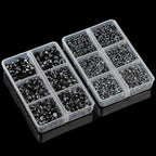 10000Pcs 2-Boxes Mixed Size Hot Fix Round Crystals Gems Glass Stones Hotfix - Image 5