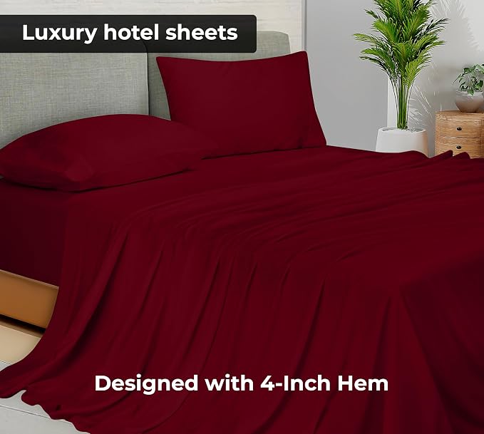 Royale Linens Queen Flat Sheet - Image 2
