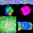 4500Pcs Glow in The Dark Pony Beads Bulk, 30 Colors Rainbow Kandi Bead - Image 2
