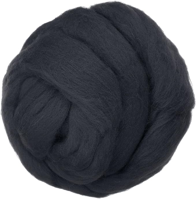 PATIKIL Wool Roving Yarn, 150G/5.3OZ Soft Felting Wool Pure Chunky Roving Yarn by PATIKIL