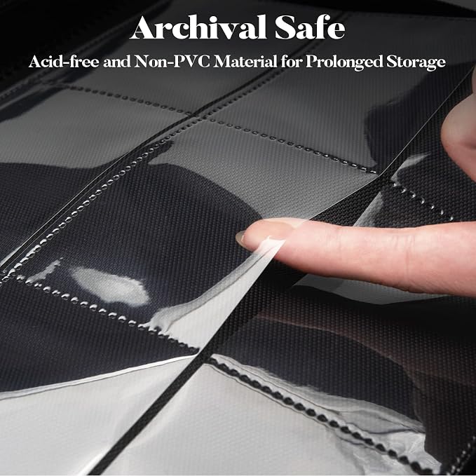 Premium 9 Pocket Card Binder for 360 Cards, Fabmaker PU Cover Trading Card - Image 4