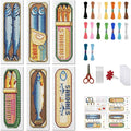 FREEBLOSS 6 Set Cross Stitch Bookmark Kit Stamped Cross Stitch Kit by FreeandCreativeCraftsArt