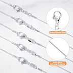 PAXCOO 25 Pack Chains for Jewelry Making, Necklace Chains Bulk Silver Plated - Image 5
