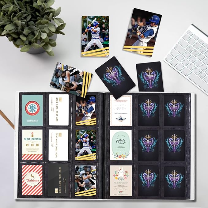 Card Binder, Upgraded 9 Pockets Trading Card Collection Binder - Image 6