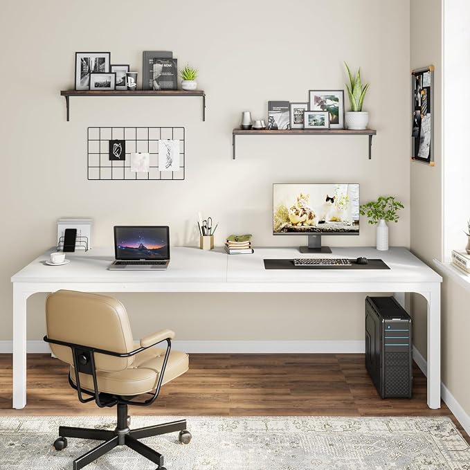 Tribesigns 78.7 Inches Extra Long Computer Desk 2 Person Desk, Double Long Desk - Image 6