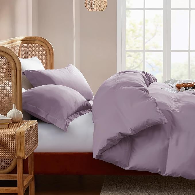 Nestl Dusty Purple Duvet Cover King Size - Image 7