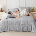 JOLLYVOGUE California King Comforter Set, Ultra-Soft Bed in a Bag Cal King Size - Image 6
