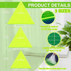 Kigley 3 Pcs 60 Degree Triangle Ruler - Image 2