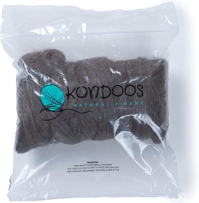 Kondoos Llama Wool roving, 1 lb. Best - Image 3
