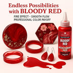 Bloody Red Epoxy Resin Pigment Paste XL – Opaque Epoxy Dye & High Concentration - Image 5