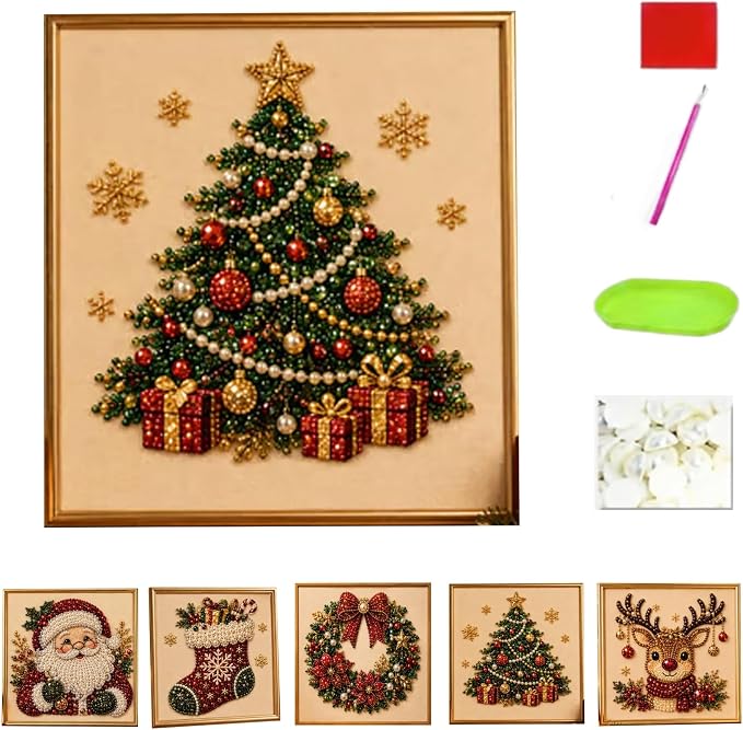 Oanruyan Christmas Pearl Diamond Painting Art Kit by Oanruyan