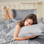 Standard Satin Pillowcase for Hair 2pc, Similar to Silk Pillow Cases, Easier - Image 2
