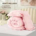 BEDELITE Baby Pink Twin Comforter Set - Image 6