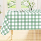 Smiry Square Table Cloth, Waterproof Vinyl Tablecloth by Smiry