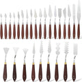 27 Piece Stainless Steel Palette Knife Set, Painting Knives by Telooco