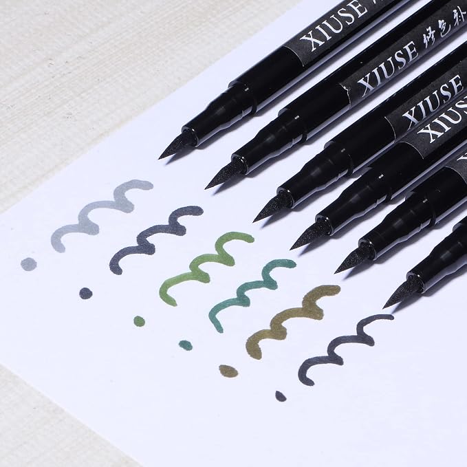 HARFINGTON Fabric Markers Permanent Dye Paint Textile Marker Pens Fine Tip - Image 5