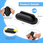 VZZNN 40 PCS Adhesive Pencil Holders, Silicone Marker Organizer - Image 2