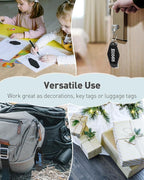 Uniclife 10 Pcs Blank Hotel Keychain Tags, Vintage Motel Keychain - Image 7