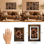 5x7 Picture Frames Set of 8, Vintage Rustic Farmhouse Industrial Style Photo - Image 4