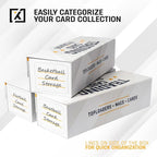 HOMEXPRO Easy Fold Trading Card Storage Box Magnetic Lid | Toploader Storage - Image 4