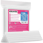 EZUVITA 120-Pack Mini Size Hot Glue Sticks, 0.27” Dia x 8” Long | Clear by EZUVITA