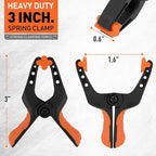HORUSDY 16-Pack Spring Clamps Heavy Duty, 3-inch Mini Clamps - Image 3