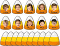gisgfim 80Pcs Halloween Candy Corn Cutouts Halloween Party Decorations Bulletin by gisgfim