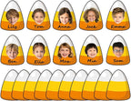 gisgfim 80Pcs Halloween Candy Corn Cutouts Halloween Party Decorations Bulletin by gisgfim