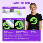 Green Glitter HTV Heat Transfer Vinyl - Image 2