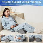 Pregnancy Pillows for Sleeping, 44.5 Inch Pregnancy Massage Pillow Full Body - Image 7