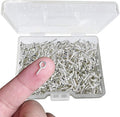 300PCS Mini Screw Eye Pin Pegs, 10 x 5mm Hooks, Self-Tapping Screws by TTSAM
