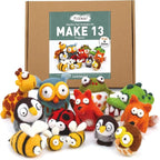 Fedmut Needle Felting Wool Kit, Felting Kit to Make 13 Cute Animals, 26 Colors - Image 8