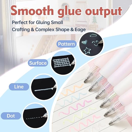 Ball Point 6 pcs Quick Dry Glue Pens - Image 3
