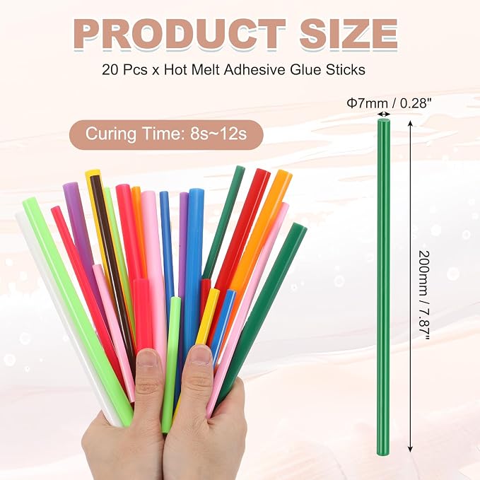 PATIKIL Hot Glue Sticks for Glue Gun, Dark Green - Image 2