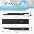 Honoson 60 Pcs Sanding Sticks for Plastic Models Set Include 30 Polishing - Image 2