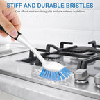 SetSail Dish Brush with Handle, 3 Pack Stiff Bristles Dish Scrubber with - Image 4