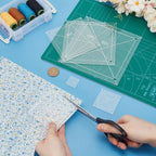 6Pcs Quilting Template Acrylic 0.98-5.91 Inch Clear Square Templates - Image 3