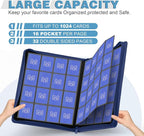 Premium Card Binder 16 Pocket, Trading Card Binder Holds up to 1000+Cards - Image 2