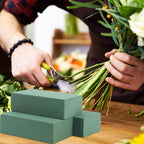 CCINEE 8 Pcs Floral Foam Bricks, Mini Florist Flower Foam Green Blocks Supplies - Image 5