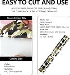 FUNKAKA Camo Army Earthy HTV Heat Transfer Vinyl Rolls, Stretchy PU HTV Vinyl - Image 2