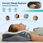 DUMOS Cervical Pillow for Neck and Shoulder, Contour Memory Foam Pillow - Image 6