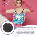 MECCANIXITY 700 Pcs Flat Round Sequins 15mm/0.6 Inch Loose Paillettes Craft - Image 4