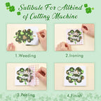 Tintnut St. Patrick's Permanent Vinyl 12 Pcs 12x10in Clover Pattern Vinyl | - Image 3