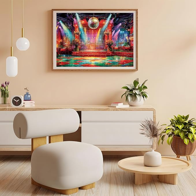 500 Pieces Puzzle for Adults, Puzzles for Adults 500 Pieces, Retro Disco - Image 7