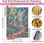 Colorful Wings Fairy with Hearts Diamond Painting Kits - Image 4